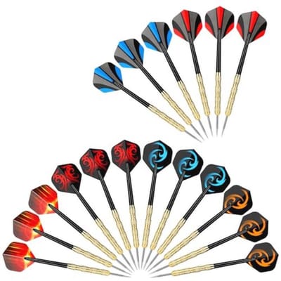 Professionele 14 g Stalen Dart Set met Metalen Punt en Motieven - Multifunctionele Dart Accessoires voor Beginners en Hobbyisten