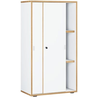 Houten kantoorkast Dossierkast Kantoormeubilair Kast Salia 3-voudig breedte 60 cm Schuifdeuren