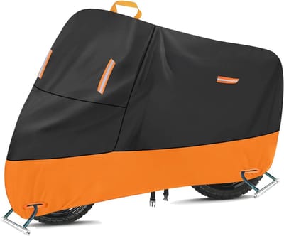 Waterdichte Motorhoes voor Scooter en Motor - Oxford Dekzeil met Reflecterende Strips en Windproof Gespen