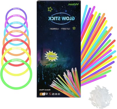Kleurige Glow Sticks, 100 Stuks in 6 Kleuren, Perfect voor Feesten, Carnaval en Avonden Buiten