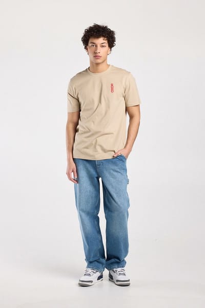 America Today Edson Cream Größe: L | Basic T-Shirts Outlet | Herren | Weiß