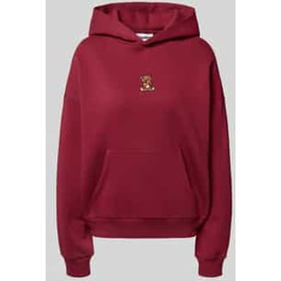Oversized hoodie met motiefstitching