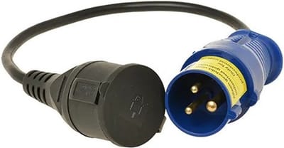 Camping CEE stekker - 3-polig - Mannelijk - Met kabel