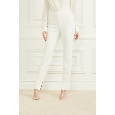 GUESS Marciano By Dallas Straight Pant Pale Pearl Taglia: 38 | Pantaloni Outlet | Donna | Bianco