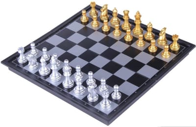 Shagam – Magnetisch Schaakbord van Kunststof – 38 x 38 cm – Inclusief Schaakstukken – Voor Kinderen en Volwassenen – Reisschaakspel – Stevig en Duurzaam – Ideaal voor Thuis en Onderweg