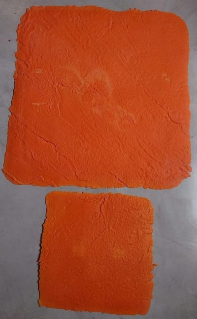 Betonvorm Set - Imitatie Steen Vorm - Oprit Aanleggen - Natuurlijke Steen Look - 90x90 + 50x50 - Oranje