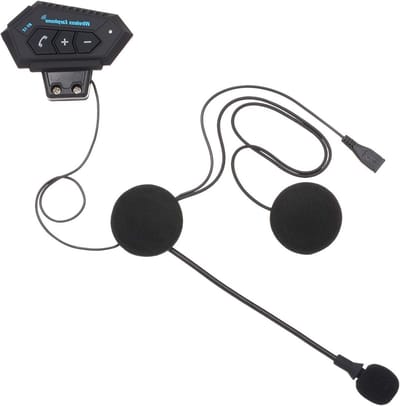 Draadloze Motorhelm Hoofdtelefoon met Bluetooth 4.0, EDR, USB Opladen, Handsfree Muziek en Bellen, Ideaal voor Motorrijders