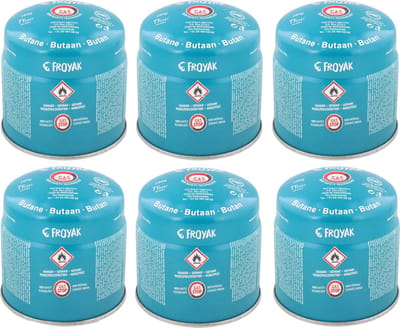 Gasblikje - 6 X 190gram - Butaan