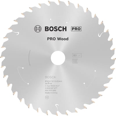 Bosch PRO Wood accuzaagblad voor cirkelzagen 160 x 1,5 x 20 mm - ...