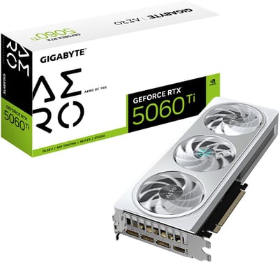 GIGABYTE GeForce RTX 5060 Ti AERO OC - 16GB GDDR7 RAM - Grafische kaarten