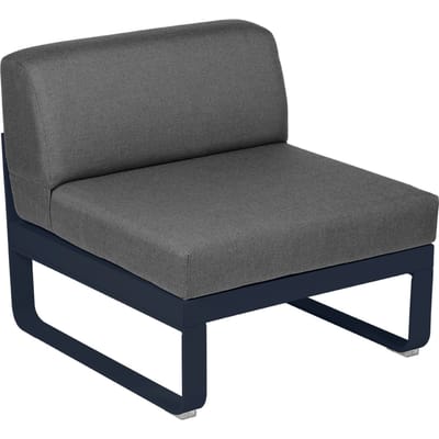 Fermob BELLEVIE Zitbank Module Midden - 92 abyssblauw - A3 grafietgrijs