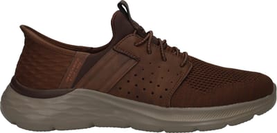 Skechers Garner Newick Slip-Ins Sneakers - Heren - Bruin - Maat:48