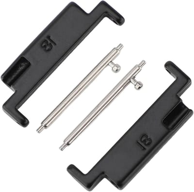 Adapterset voor Metalen Horlogeband, Geschikt voor 18mm tot 22mm Straps, Inclusief Connectoren en Veerbouten voor Eenvoudige Vervanging van Horlogeonderdelen