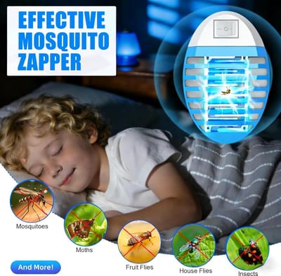 SnelShoppen - Muggendoder Lamp 4 Stuks - Elektrische Muggenbeschermer met Licht - Voor Binnen, Buiten, Keuken, Woonkamer - Insectenbestrijding voor Hu