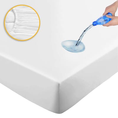 Flanellen Waterdichte Matrasbeschermers - Litalente Premium Flanel molton 90x200 cm - Antibacteriëel - Rondom Elastiek - Waterdichte Matras Beschermer Incontinentie Matrasbeschermer - 90 x 200