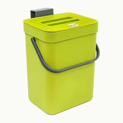 Keuken Compostbak - Afvalbak Keuken - Voedselresten Scheiden - Hangend en Makkelijk - 5 Liter - Groen