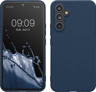 kwmobile telefoonhoesje geschikt voor Samsung Galaxy A54 5G - Hoesje voor smartphone - Back cover in marineblauw