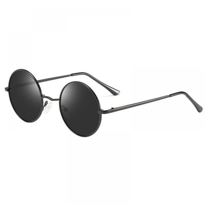 ronde zonnebril - gepolariseerd - unisex - zilver