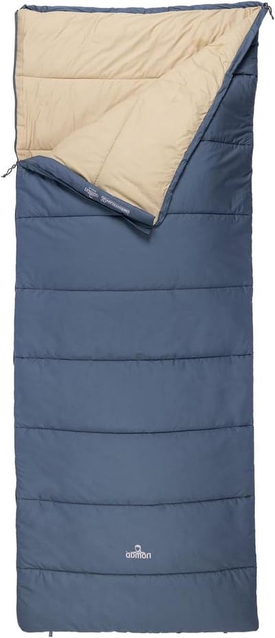 Deken Slaapzak - Slaapdeken - Kamperen en outdoor - Koppelbaar tot 2-persoons - 205 x 80 cm - Donkerblauw