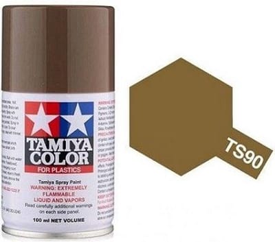 Tamiya Hobbyverf Acrylverf - TS-90 Brown JGSDF - Matt - Acryl Spray - Verf spuitbus - 100 ml
