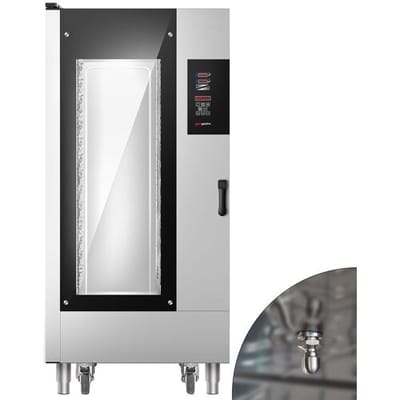 GGM Gastro Bäckerei-Kombidämpfer - Digital - 16x EN 600x400 - inkl. Gestellwagen & Waschsystem