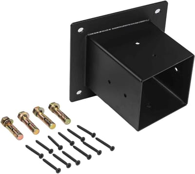 Pergola Beugels - Daksteunen Tuinhuis - Buitenconstructies Bouwen - Speciaal voor schuine daken - Voor 4x4 inch palen - Zwart