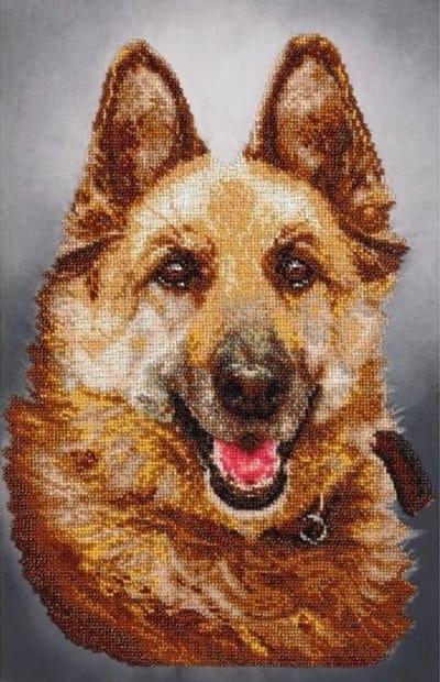 BORDUURPAKKET met parels - Faithful Friend - Trouwe Vriend - kralen borduren - VDV - NEDERLANDSE GEBRUIKSAANWIJZING