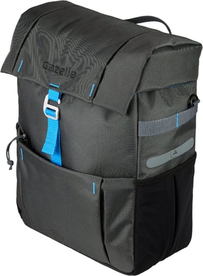 Gazelle Enkele Fietstas - 18,5 Liter - Antraciet Blauw
