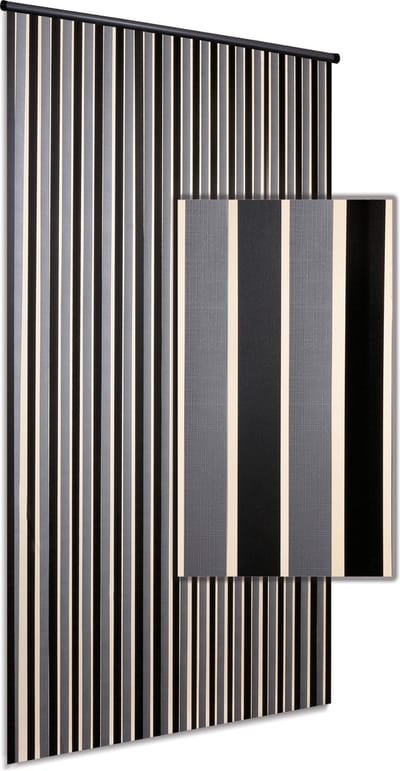 Linten HQ 2261 zilver/zwart 90x220 cm