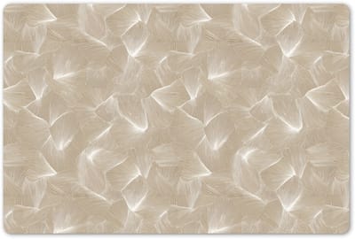 Placemats 45x30 cm - Placemat kunststof - 1 stuk - Organisch - Textuur - Beige - Borden onderleggers - Decoratie voor op tafel - Keuken tafeldecoratie accessoires - Vinyl onderlegger - Tafelversiering