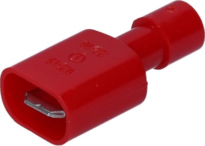 100 stuks Cembre RF-M608P platte connectoren 6,3 x 0,8 rood volledig geïsoleerd I industriële kwaliteit
