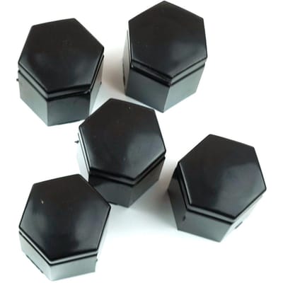 BSP630 5 Pièces Cache-Boulon de Roue Noir 23 mm pour Opel Vauxhall Astra G H Corsa C D E Meriva A B Vectra C Zafira A 1008209
