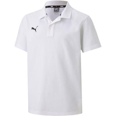 Puma TeamGoal 23 poloshirt met contrasterend logo voor kinderen, normale pasvorm (Wit)