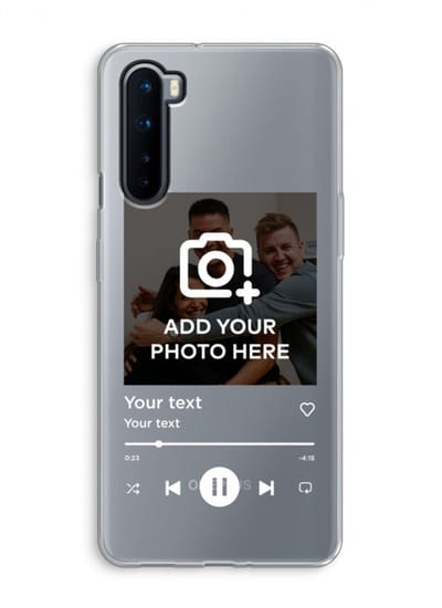 Gepersonaliseerd - Case Company® - Hoesje geschikt voor OnePlus Nord hoesje - Music Player - Soft Cover Telefoonhoesje - Bescherming aan alle Kanten en Schermrand