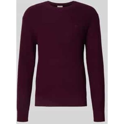 Gebreide pullover met ribboorden