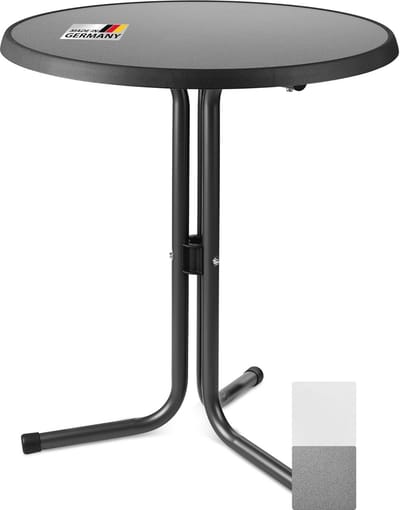 Ronde Bistrotafel Ø 60 cm - Weerbestendige Tuintafel - Onderhoudsvriendelijke Bijzettafel voor Binnen en Buiten