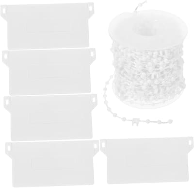 Verticale Jaloezie Reparatie - Onderdelen Set - Raambekleding Herstellen - Eenvoudige Installatie - 10 Stuks Ketting - Wit
