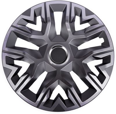 NRM Perfecto 15'' universele wieldoppen grafiet gelakt 4 stuks