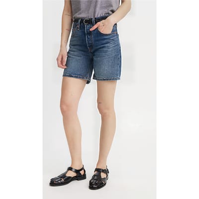 Levi's 501 Mid Thigh Short Lw Crossing Canvas Größe: W24 | Kurze Sporthosen Outlet | Damen