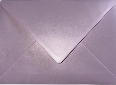 Wenskaart Enveloppen - Uitnodiging Enveloppen - Kaarten Versturen - Diamantflap - C5 162x229mm - Parel Lila