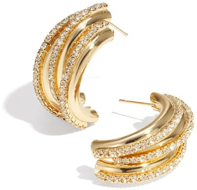 IJzeren oorbellen onregelmatige vorm Elegante kerst Luxe serie Dames sieraden