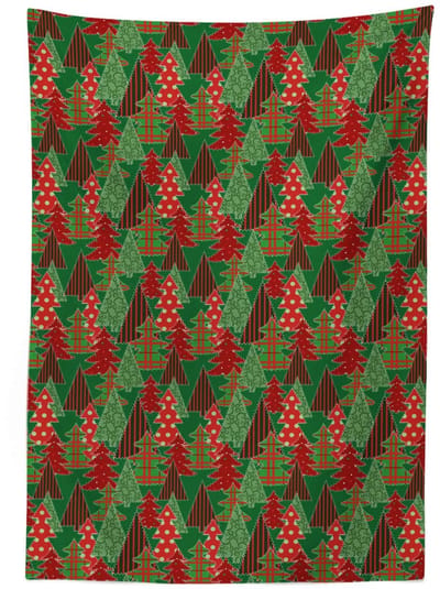 ABAKUHAUS Tafelkleed – Satijn 140x240 cm – Wasbaar – Boompatroon