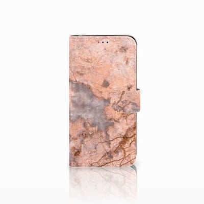 Samsung Galaxy A10 Bookcase Marmer Oranje