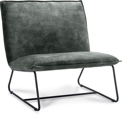 Icon Living - Fauteuil Coco - 1.5 zits - Stof Adore Hunter - Gun Color Frame