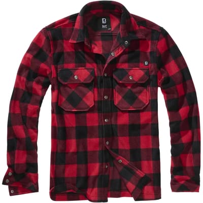 Brandit Jeff Heren Longsleeve - zwart/rood - S