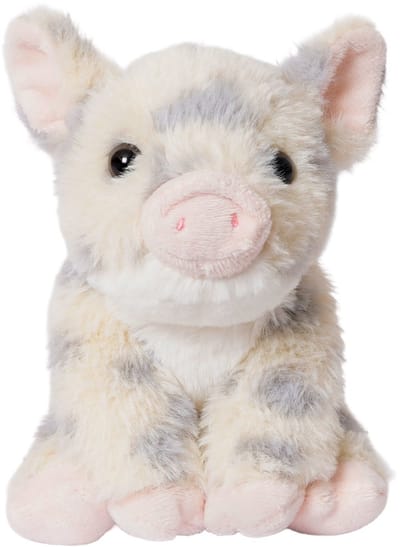 PIA Soft Toys - Pluche Knuffeldier - Varken grijs gevlekt 16 cm