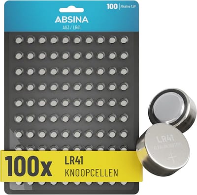 LR41 Knoopcellen - 100 Stuks Alkaline Knoopcelbatterijen