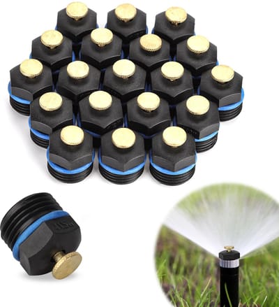 20 stuks tuinsproeikoppen, verstelbaar 360 graden sproeisysteem, betrouwbare nevelsproeiers voor tuin- en gazonirrigatie.
