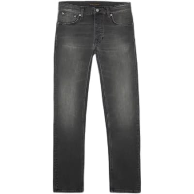 Tapered jeans Nudie Jeans Grim Tim Mist Black