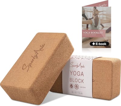 Yogablokken set van 2 van natuurkurk - Antislip, duurzaam en perfect voor yoga en pilates